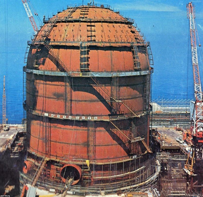 原子力発電（昭和54年）▷四国電力の伊方原発2号機（建設中 