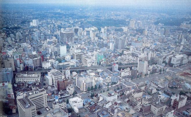 静岡県 平成8年 浜松市 アクトシティ浜松の展望回廊から望む ジャパンアーカイブズ Japan Archives