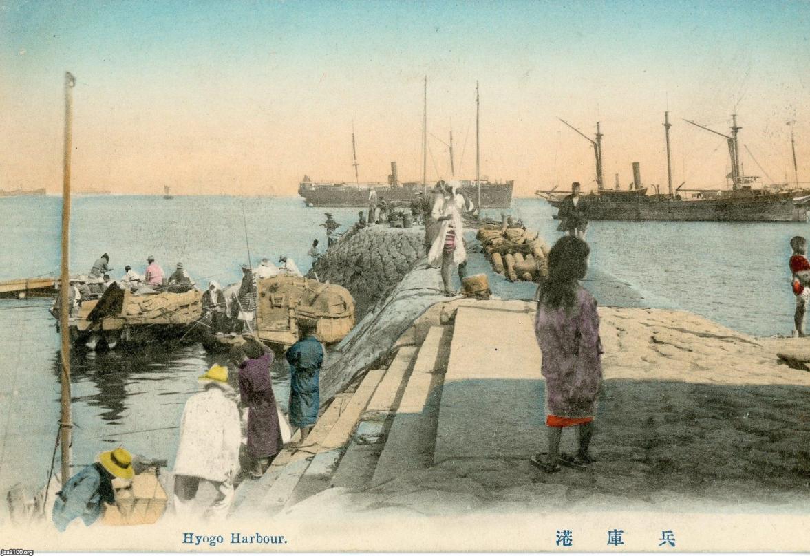 神戸・兵庫区（明治40年） 兵庫港 ジャパンアーカイブズ Japan Archives