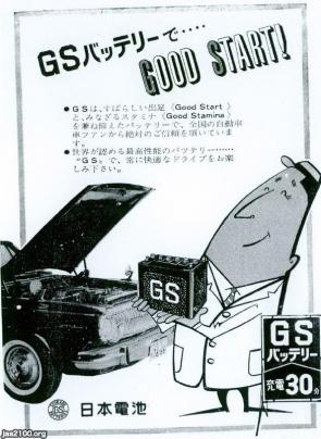 80年代 ビンテージ GS BATTERY バッテリー ジャンバー 旧車 アメ車