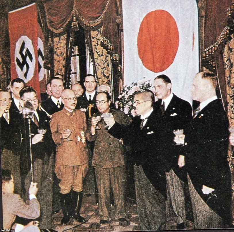 ドイツ イタリア 昭和15年 念願の三国軍事同盟の締結祝賀パーティー ジャパンアーカイブズ Japan Archives