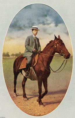 馬（大正10年）▷馬上の皇太子（後の昭和天皇）の絵葉書 | ジャパンアーカイブズ - Japan Archives