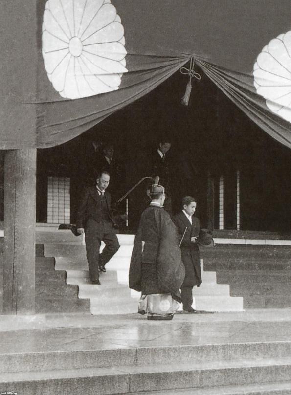 靖国神社（昭和28年）▷皇太子殿下（後の平成天皇）の御参拝