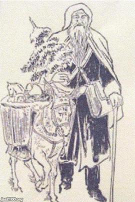 Ⅹマス（明治31年）▷日本初のサンタクロース・「さんたくろう（三太