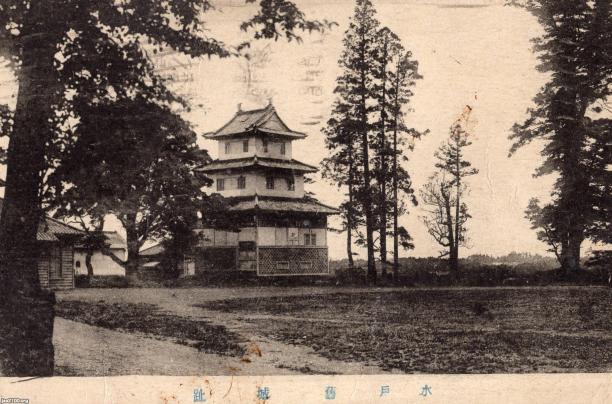 茨城県（昭和4年頃） 水戸・水戸城の御三階櫓（空襲焼失、現・水戸城跡） ジャパンアーカイブズ Japan Archives