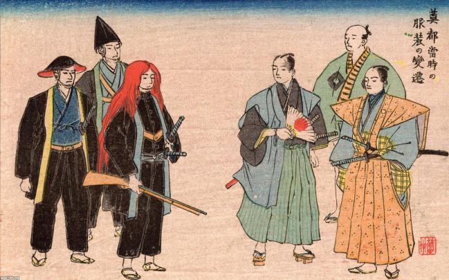 繊維（明治元・2年）▷裃（かみしも）・洋装の軍隊 | ジャパン