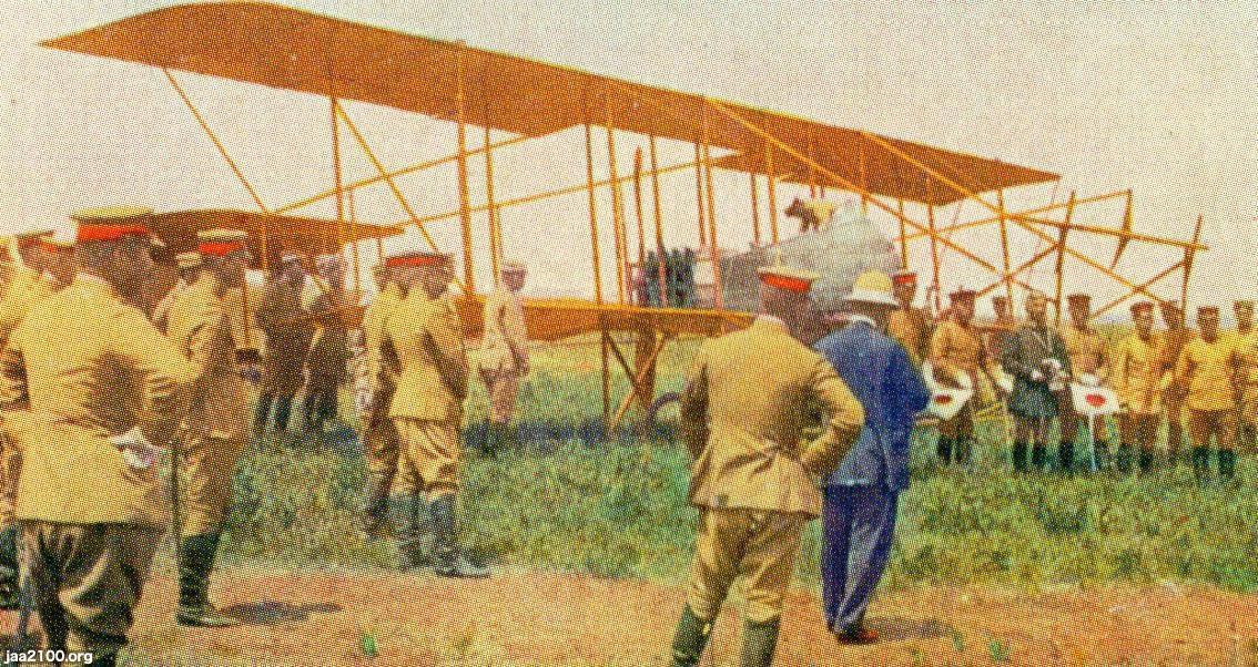 飛行機（大正2年）▷陸軍の複葉飛行機（所沢陸軍飛行場・於） | ジャパンアーカイブズ - Japan Archives