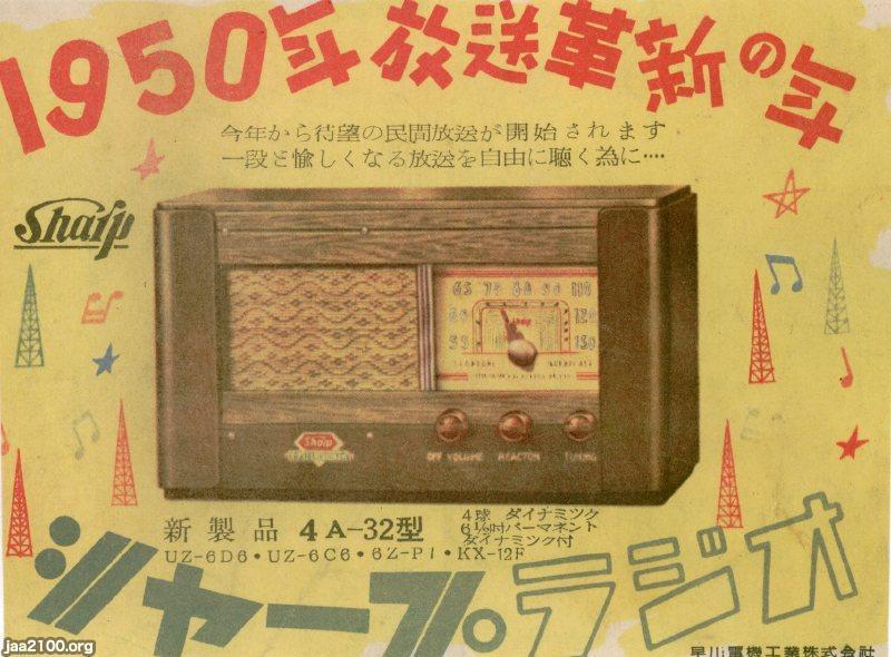 工業（昭和25年）▷真空管式シャープラジオ | ジャパンアーカイブズ