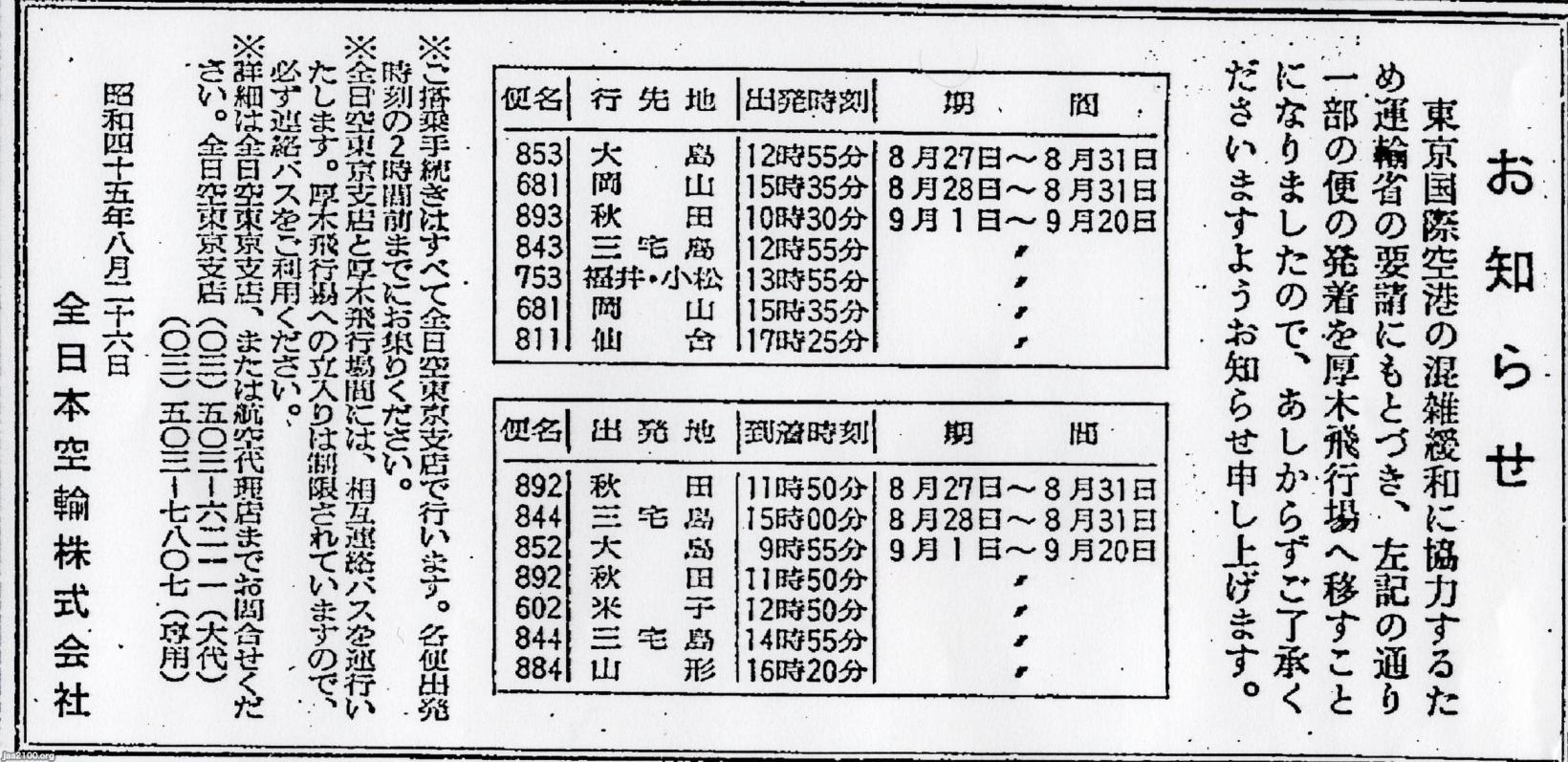 飛行場 昭和45年 空港混雑 厚木飛行場 現 厚木航空基地 の活用 ジャパンアーカイブズ Japan Archives