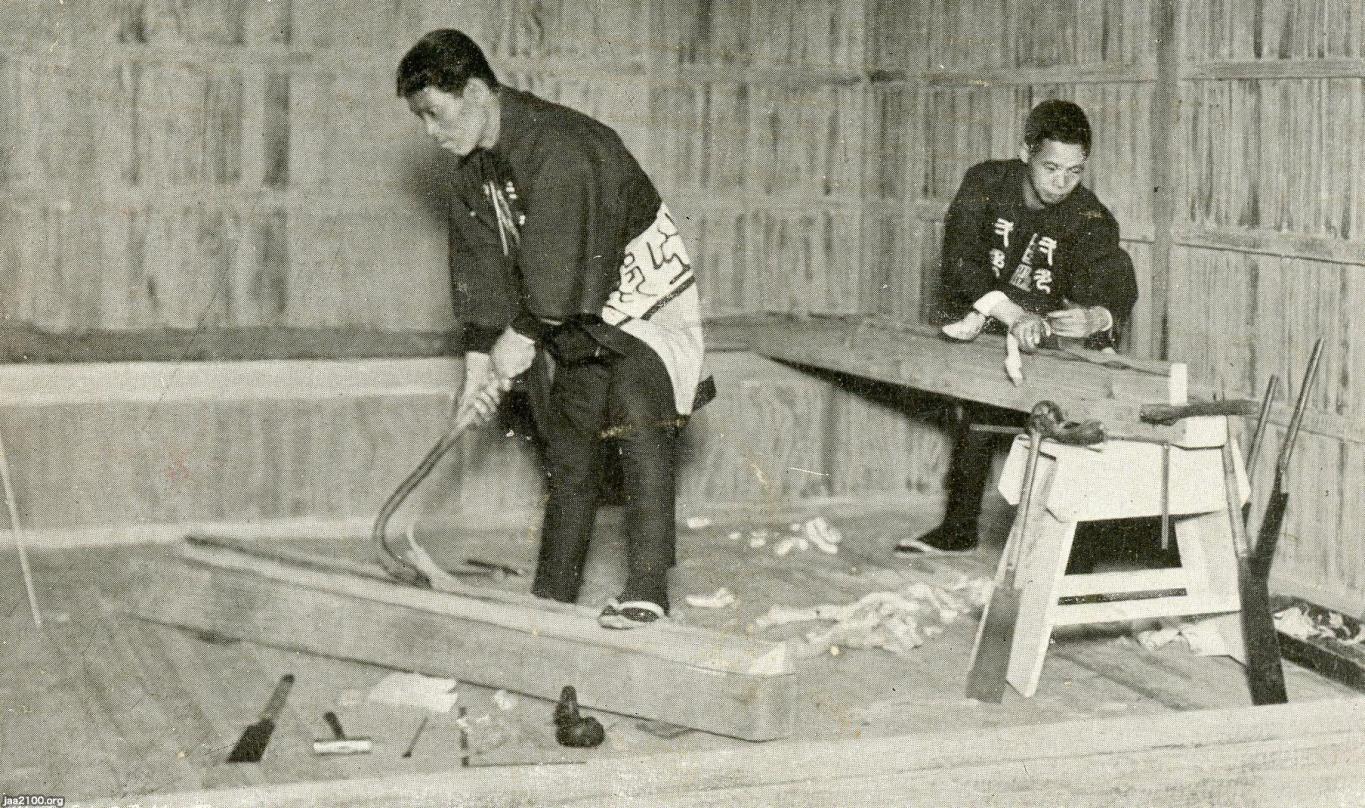 建築中（明治40年） 大工職人 ジャパンアーカイブズ Japan Archives