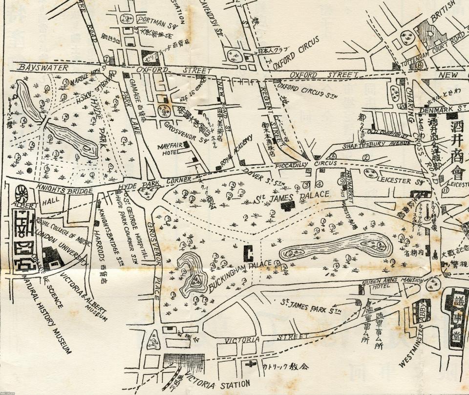 イギリス（昭和5年頃）▷ロンドン市街MAP（4-2） | ジャパン