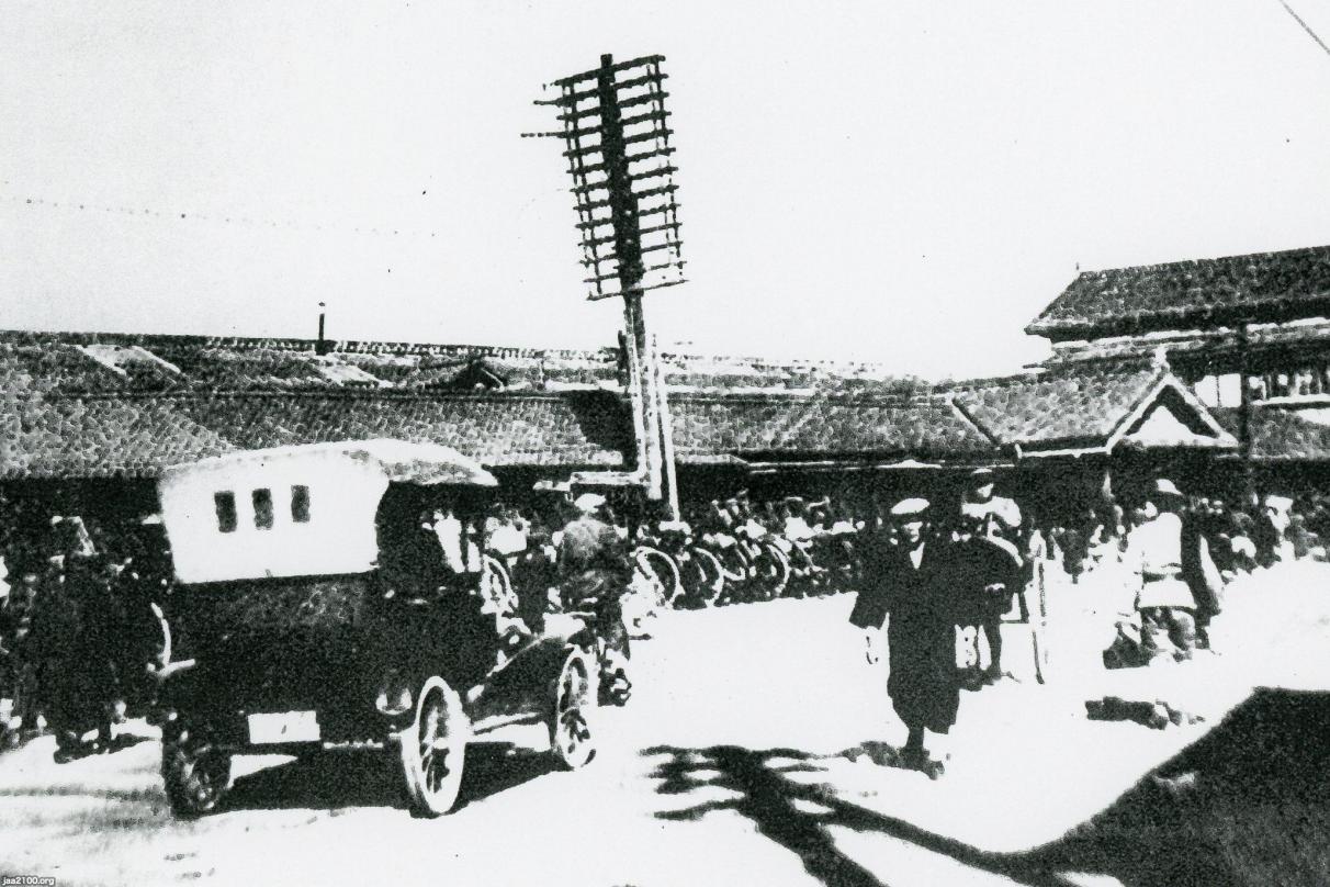 ㊥ー岡山県（大正12年頃）▷岡山・岡山駅前 | ジャパンアーカイブズ